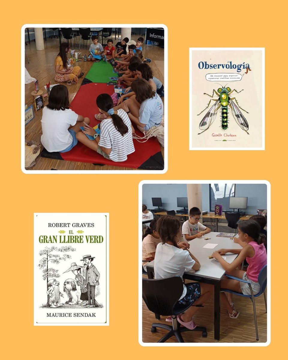 BiblioVendrell's tweet photo. Dimarts amb la #ColladelsMenjallibres vam comentar els llibres Es busca! de Pablo Acosta i Bill el lladre d’Allan Ahlberg. 
Amb la #ColladelsDevorallibres vam parlar d’El gran llibre verd de Robert Graves i Observologia de Giselle Clarkson
Fins a la propera... i última sessió! https://t.co/xVRrs5MtQX