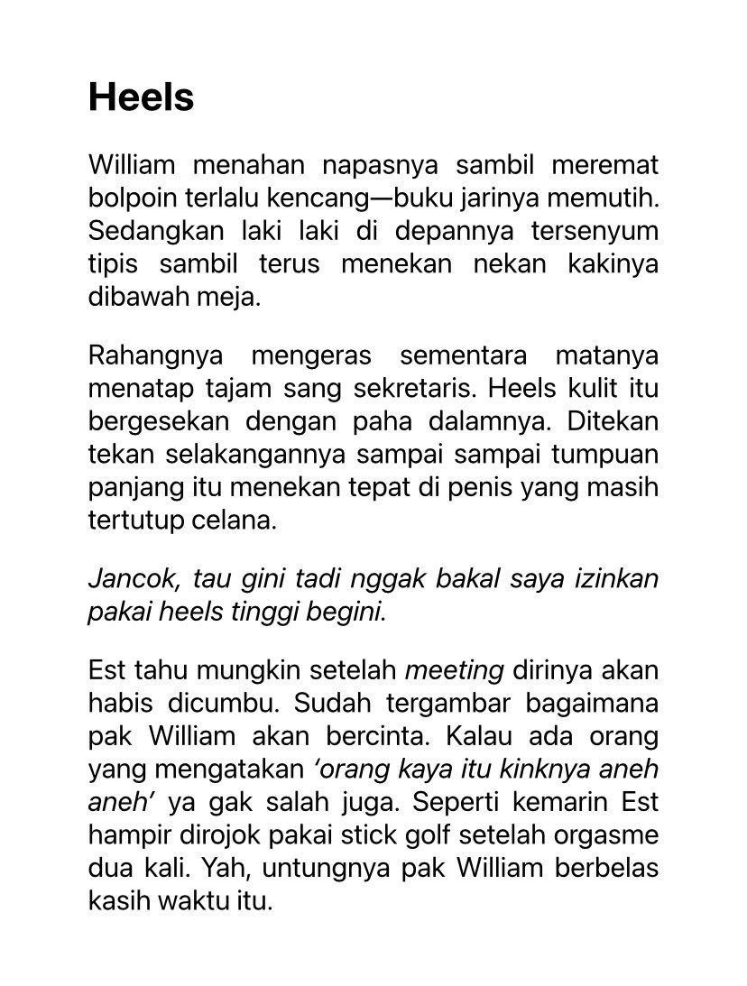 claryvelle's tweet photo. Sekretaris pakai hells godain bapak

williamest au https://t.co/h99aTH3340