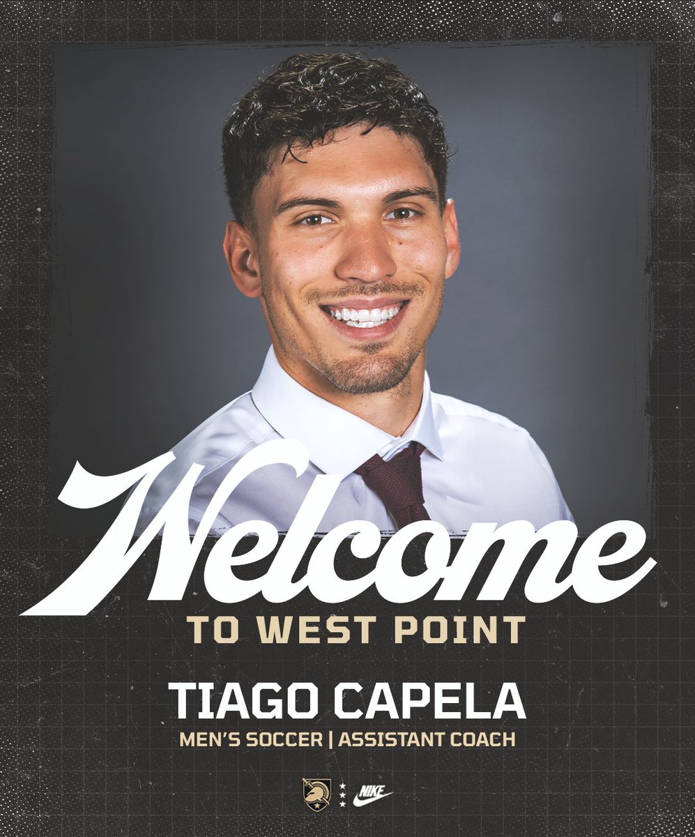 ArmyWP_MSoccer's tweet photo. Welcome to West Point Tiago! 

We are excited to announce the addition of Tiago Capela as an Assistant Coach of Army Men's Soccer!

#GoArmy https://t.co/kCKSIxoz6T