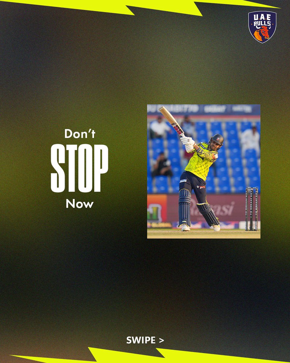 Bulls_T10's tweet photo. We’ve celebrated the wickets. This time, we’re celebrating the bat!💪
A #ThrowbackThursday to one of Sunil Narine’s finest knocks. 🔥

@SunilPNarine74 

#UAEBulls | #YallaLetsGo | #SunilNarine | #ThrowbackThursday https://t.co/ABUO5Ch9LX