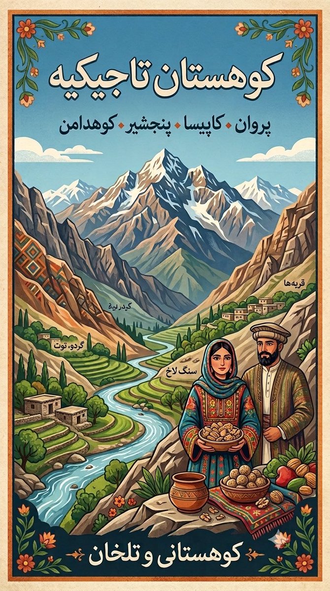 RamanMobariz's tweet photo. کوهستان تاجکیه, کوهستانی و تلخان

در میان درانی‌ها، بزرگ قوم یا قریه را «سردار» مینامند، در میان غلزی ‌ها «خان»؛ در میان ازبک‌ها و هزاره‌ها «میر»؛ و در میان بیشتر تاجیکان «کدخدا». بزرگان سایر اقوام معمولاً از نفوذ اجتماعی و پایگاه مردمی برخوردار بوده و در هنگام جنگ توان بسیج نیرو و تشکیل لشکر قومی را داشتند، اما کدخدایان در بسیاری از مناطق تاجیک‌ نشین بیشتر نقش واسطه میان حکومت و مردم را ایفا میکردند.

تاجیکان شهرنشین و بسیاری از مناطق افغانستان، عموماً به پیشه‌ وری، تجارت، کشاورزی و خدمت در دستگاه‌های حکومتی اشتغال داشتند و نرم خویی تابع نظام ها بودند به گروه‌هایی چون تاجیکان کابلی، بدخشی، کوهستانی، فرمولی، برکی و دیگر شاخه‌ها تقسیم میشدند.

در مقابل، مردم کوهستان تاجکیه؛ شامل مناطق پروان، کاپیسا، پنجشیر و کوهدامن  بزرگ قوم خود را «خواجه خانجی» مینامیدند. به روایت شماری از منابع تاریخی، این بزرگان از نفوذ اجتماعی بیشتری برخوردار بودند و در مواقع جنگ توان بسیج نیرو ��اشتند. از مردم این منطقه نیز غالباً به‌عنوان مردمانی جنگاور، سرکش و سربازان پیاده کارآزموده یاد شده که حمل سلاح و چاقو در میان آنان امری رایج بوده و دشمنی‌ های محلی گاه تا سال‌ها ادامه میافت.

پس از آن‌که تیمورشاه درانی پایتخت را از قندهار به کابل انتقال داد ابتدا شورش‌های کوهستان تاجکیه را سرکوب کرد. بر پایه برخی روایت‌های تاریخی، وی پس از آن حدود دوازده هزار تن از جنگجویان این منطقه را به خدمت گرفت و از آنان گارد شاهی تشکیل داد؛ نیرویی که در لشکرکشی‌های تیمورشاه و سپس شاه زمان درانی نقش مهمی ایفا کرد.

مونت‌استوارت الفنستون روایتی نقل میکند که روزی از پیرمردی کوهستانی پرسید:
«چرا شما با دیگر تاجیکان تفاوت دارید؟»
پیرمرد در پاسخ گفت:
«ما توت را خشک می‌کنیم، سپس آن را آسیاب کرده با آرد گندم مخلوط می‌سازیم و میخوریم؛ شاید همین خوراک در سرسختی و جنگاوری ما بی�� تأثیر نباشد.»

در منابع تاریخی بارها از «کوهستان تاجکیه» یاد شده و این منطقه همواره بخشی از کابلستان-کابل بود در دوره عبدالرحمن خان و با ایجاد تشکیلات اداری جدید، این عنوان به «حکومت بزرگ شمالی» تغییر یافت و سپس به ��احدهای اداری کوچک‌ تری مانند حکومت ریزه کوهستان، حکومت پنجشیر، حکومت نجراب، حکومت چاریکار و حکومت کوهدامن تقسیم شد. سرانجام، در دوره محمد ظاهر شاه و با اصلاحات جدید تقسیمات اداری، بخش عمده این مناطق در قالب ولایت‌های پروان و کاپیسا سازمان‌ دهی شدند.

نوت: در جنگ اول افغانستان-انگلیس اولین قیام بر ضد انگلیس ها از کوهستان تاجکیه به رهبری میر مسجدی خان صورت گرفت که اساسی ترین غذایی که با خود حمل میکردند همان تلخان بود که بعد ها عبدالله خان اچکزایی و امین الله خان لوگری از کابل با وی همکار شدند، پس از شهادت میر مسجدی خان در جنگ‌ رو در‌‌ رو  با انگلیس ها در تپه بی بی مهرو، معاونش خواجه خانجی جانشین او‌ گردید، بعد از اینکه انگلیس ها دوست محمد خان در کابل آورده به قدرت رسانیدند وی به چاریکار رفت و قرآن خورد که با خواجه خانجی مذاکره میکند، به مجرد رسیدن وی به مجلس وی را کشت و سرش را در میان مردم انداخت.  فرمانده هان معروف جنگ دوم افغانستان انگلیس از کوهستان تاجکیه ( حوزه شمالی امروز از خاواک تا کوتل خیرخانه) میربچه خان کوهدامنی، میر عبدالقادر هوفیانی، محمد کریم خان، میر حیدر خان بودند و محمد حسین خان پنجشیری که اولین وزیر حربیه افغانستان در زمان شیر علی خان بود با لشکر کابل به هرات رفت یکجا با محمد ایوب خان حماسه جنگ میوند را رقم زدند.

منابع؛
۱: مونت استیوارت الفنستون؛ سلطنت کابل ۱۸۱۲ میلادی
۲: الگزندر برنز؛ سفر و سکونتم در کابل ۱۸۳۸
۳: لیدی سیل؛ فاجعه در افغانستان ۱۸۴۱ 
۴: خاطرات موهن لال کشمیری ۱۸۶۰ 
۵؛ بازگشت پادشاه؛ ویلیم دالریمپال ۲۰۱۳
۶: جاناتن لی؛ افغانستان از ۱۲۶۰ تا امروز سال ۲۰۱۹ میلادی