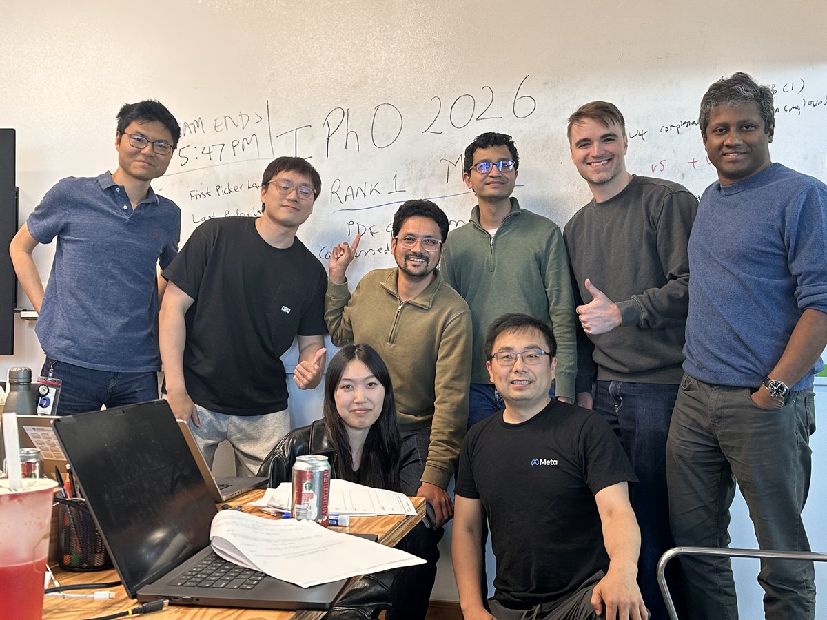 shuchaobi's tweet photo. To understand whether we're making genuine progress on reasoning, we entered our AI models in five international STEM Olympiad competitions this year.

The results:
🏅 Asian Physics Olympiad (APhO): Perfect score on the theory exam — gold medal
🏅 International Physics Olympiad (IPhO): Perfect score on the theory exam — gold medal
🥇 International Mathematical Olympiad (IMO): Gold medal, top 4% of human participants
🥇 International Chemistry Olympiad (IChO): Gold-medal level performance
🥇 Romanian Masters of Mathematics (RMM): Gold-medal level performance

Three of these (APhO, IPhO, IMO) were live competitions and our solutions were submitted under real competition conditions and graded by the official judges using the same marking criteria applied to student contestants.

A few things about the approach:
• Models were internally trained versions from the Muse Spark family
• Zero tool use: no search, no code interpreter, no calculator
• Multi-agent orchestration with parallel reasoning

We are excited about where this reasoning capability goes next; frontier research level across scientific domains and personal superintelligence.

Super grateful to the organizing committees of APhO, IPhO, and IMO for supporting our live participation. We have deep respect for the contestants and organizers behind these competitions. 🙏

And proud of the MSL team that pulled this together!