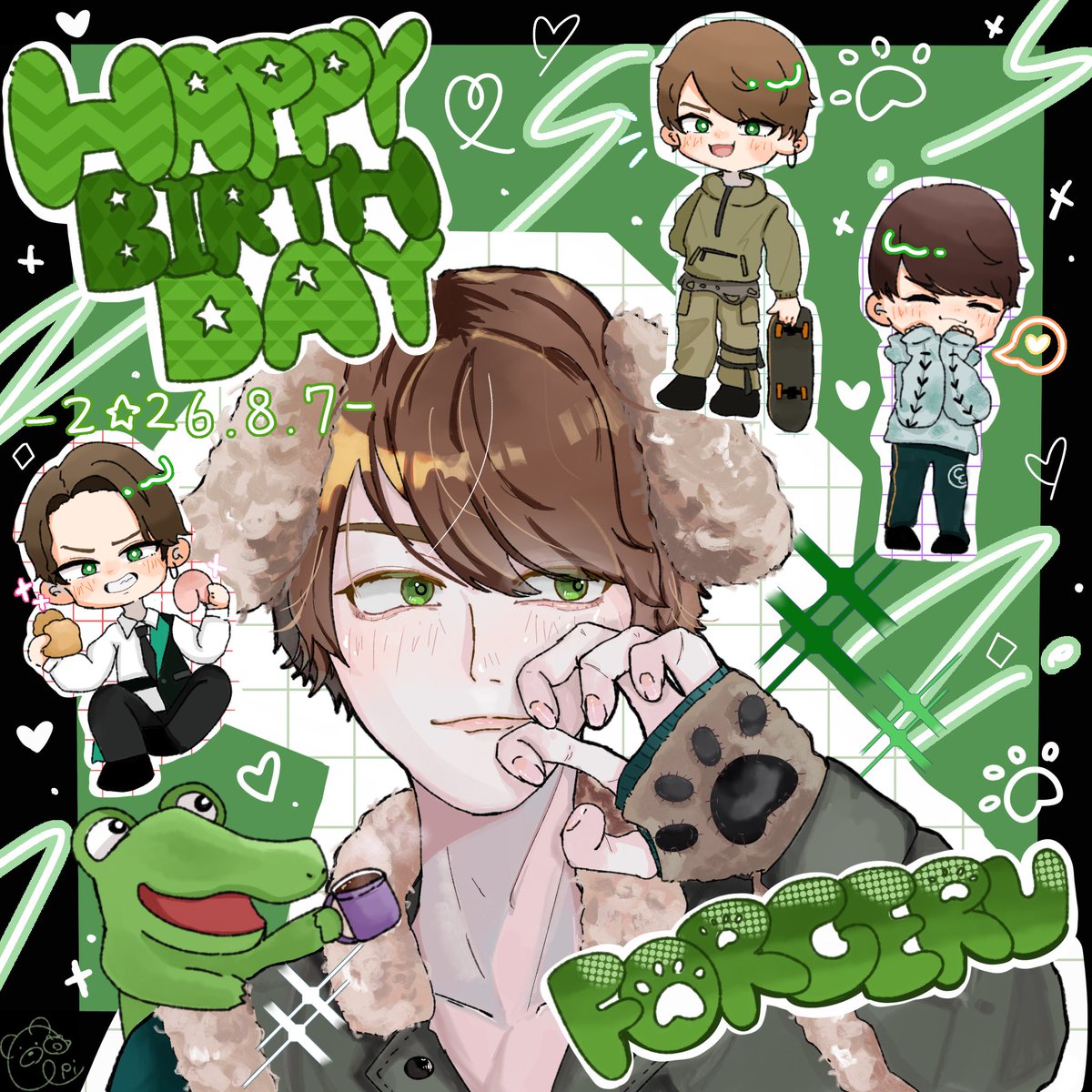 Epi_mm_pd's tweet photo. - ̗̀  🐊ʜᴀᴘᴘʏ ʙɪʀᴛʜᴅᴀʏ🐊   ̖́-
げるたんにとって素敵な一年になりますよーに❣️🎂💐
 
 #フォーゲル生誕祭2026
 #フォーゲル聖誕祭2026 
 #めせもあーと https://t.co/vW0cYPFb4s