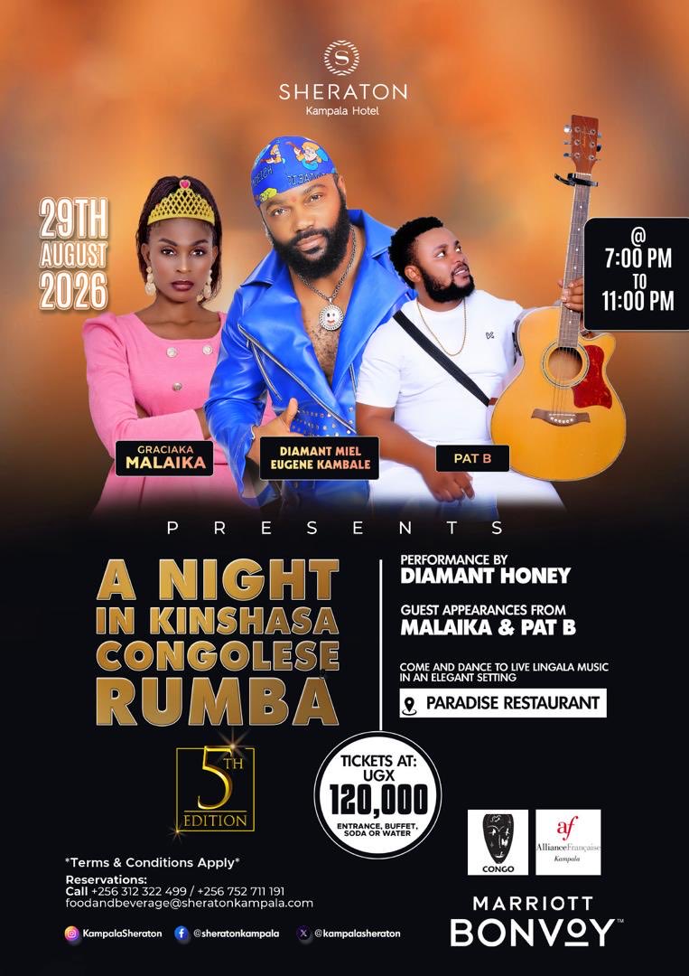 CrystalANewman's tweet photo. 29th of August at @SheratonKla!๐๐ฝ๐๐ฝ๐๐ฝ Are you ready for the 5th Edition of A Night In Kinshasa?? Congolese Rumba๐ถ, authentic food, and lots n lots of dancing ๐บ๐ฝ๐บ๐ฝ๐๐
#PlaceToBe #MarriottHotel https://t.co/iLyFsiuJWv