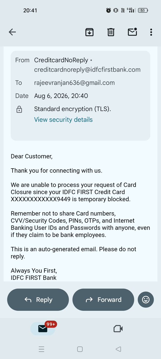Raziv40's tweet photo. Request from @IDFCFIRSTBank
Stop sending copy-paste replies. If you spent this much effort on resolving customer issues, your service wouldn't be this poor. Truly a useless bank. @IDFCFIRSTBank 
@cnnbrk @BBCBreaking @BBCWorld @ABC @ABPNews @NDTVProfit @ZeeBusiness @ETMONEY https://t.co/eR4VW1D4fj