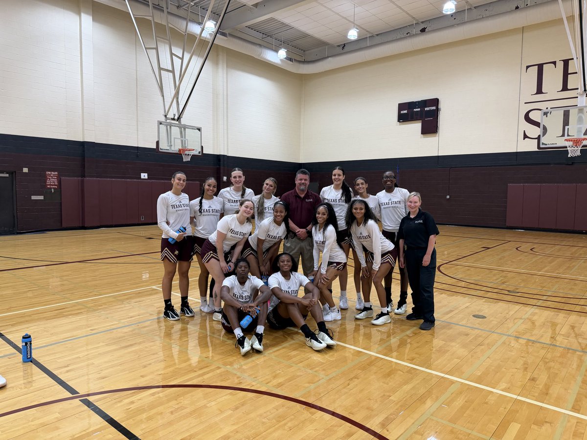 TXStateWBB's tweet photo. Bigger than basketball ✨ 
Thank you to everyone for the support on and off the court 🫶🏼

#bobcatfamily | #EatEmUp | #Biggerthanbasketball https://t.co/OnTTcVQ9l2