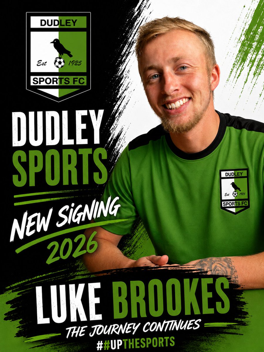 dudleysportsfc2's tweet photo. Our final pre season new signing for the upcoming 2026/27 Season.
#THEJOURNEYCONTINUES
UTS 🟢⚫️ https://t.co/GzUnEsjGCE