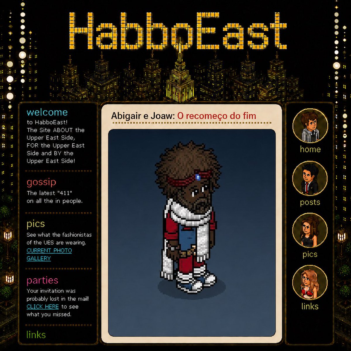HabboEast's tweet photo. Oi Galera do HabboEast Side, eu tenho umas notícia bombástica 💣
Às vezes, quando as pessoas sentem que evoluíram, elas recomeçam, um novo nick, novos amigos e novas parcerias. E é assim que o Abigair se transformou no atual Joaw @joawzim, mas não adianta mudar só  por fora + https://t.co/Q2eOJEO1BP