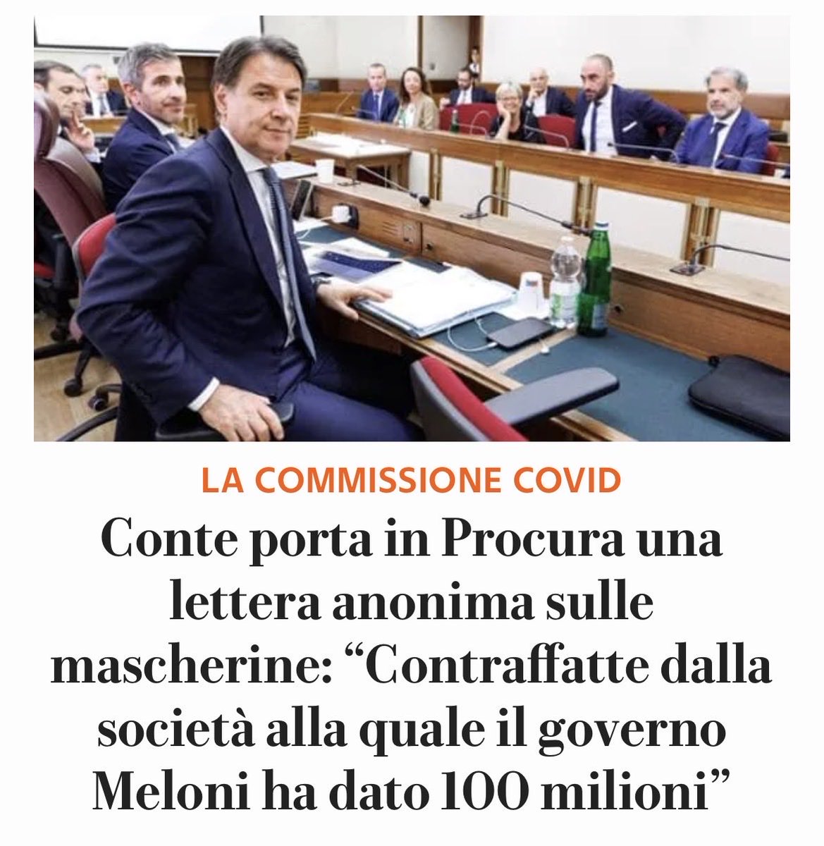 lisameyerildra1's tweet photo. Haha Conte silura Meloni 
Che governo  di farabutti e idioti https://t.co/vMa6xTf4TE