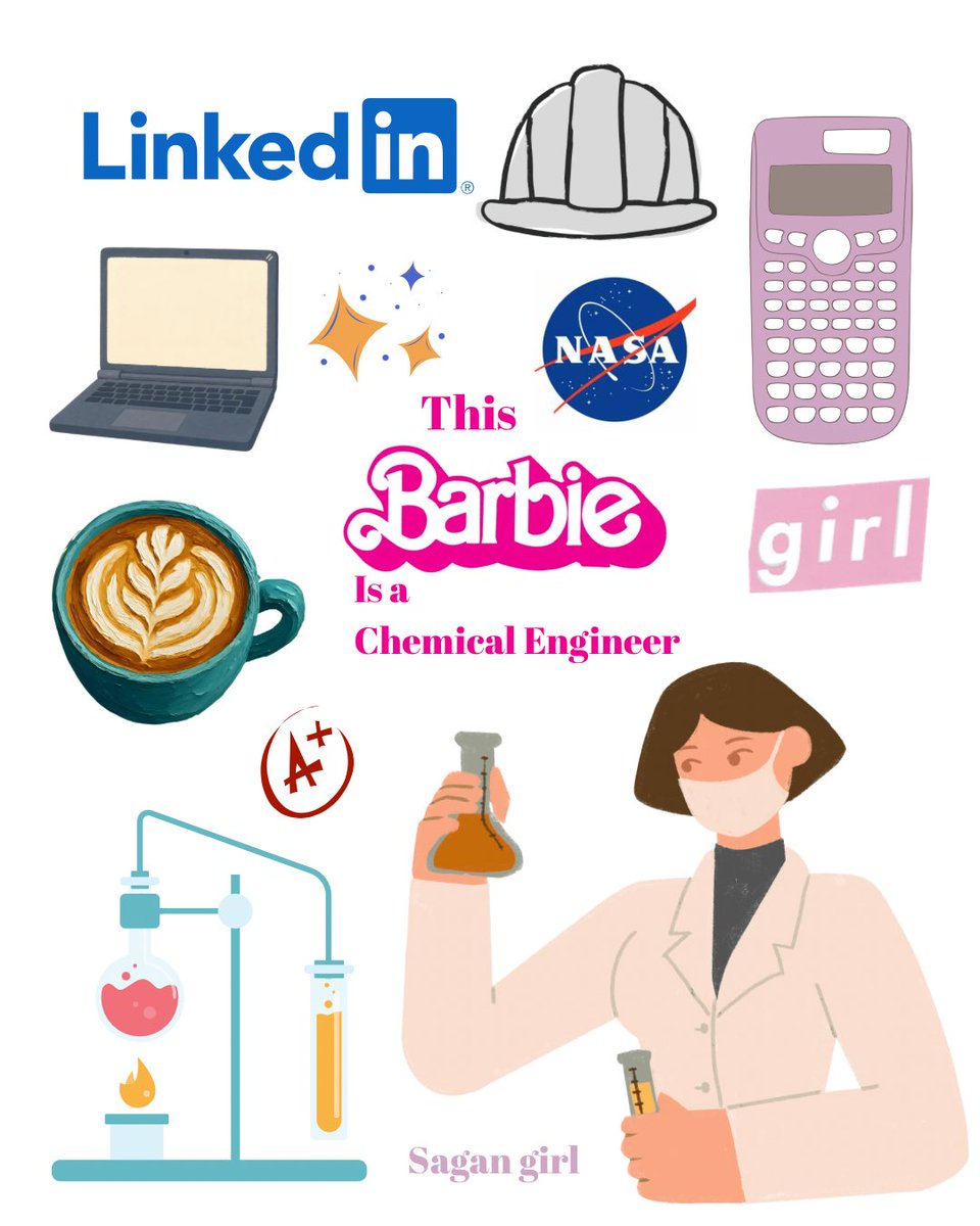 4mar_16's tweet photo. This Barbie is a chemical engineer <3 https://t.co/LlynaWLwS8