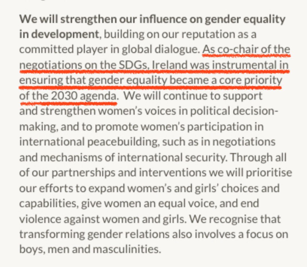 MakingSenseInfo's tweet photo. @griptmedia This isn’t about ‘patriarchy’. Need to see this through the lens of UN SDGs. Ireland is committed to SDG 5, which promotes transforming traditional gender roles &amp; increasing women’s participation in the lab market. Irish public servants boast about their role in establishing SDG5 https://t.co/nvXxJTXjIS