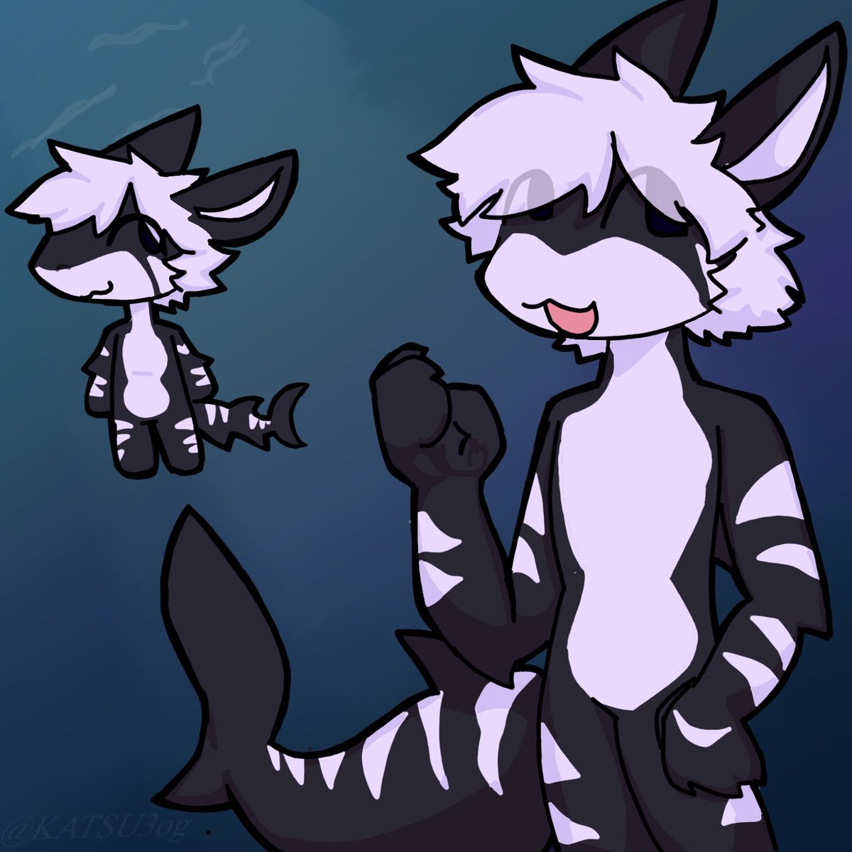 ThatKitKatze's tweet photo. @shumi_nuki you like sharks eh? look at this goofball https://t.co/YtCX2itHHC