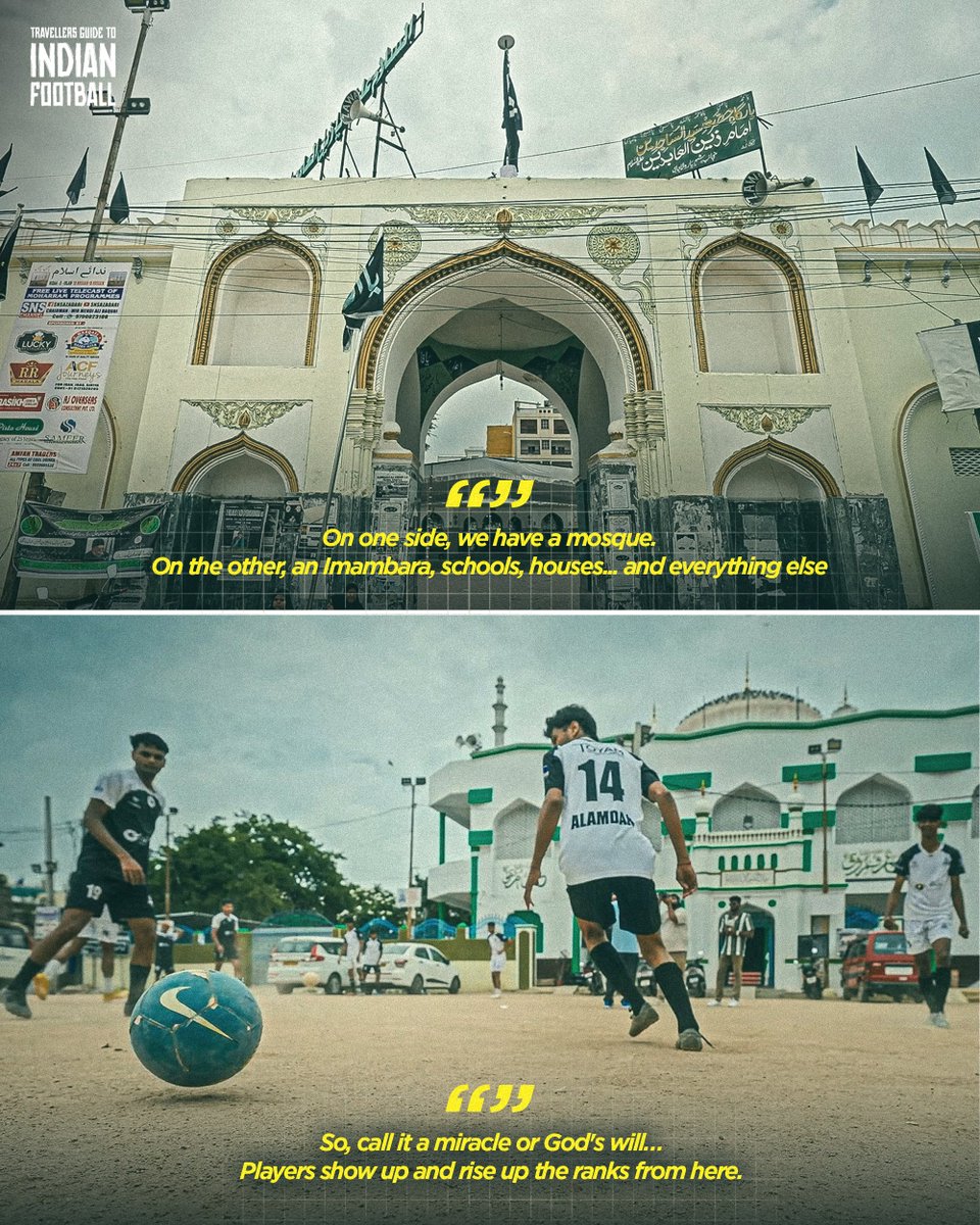 SportfolioProd's tweet photo. This is one of our favourite stories from Hyderabad ✨

Watch the Hyderabad episode of Travellers' Guide to Indian Football: https://t.co/uTN3VnJvyX https://t.co/YLI3UjCbrq