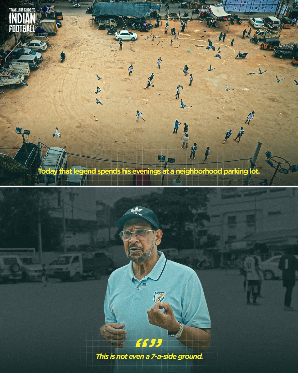 SportfolioProd's tweet photo. This is one of our favourite stories from Hyderabad ✨

Watch the Hyderabad episode of Travellers' Guide to Indian Football: https://t.co/uTN3VnJvyX https://t.co/YLI3UjCbrq