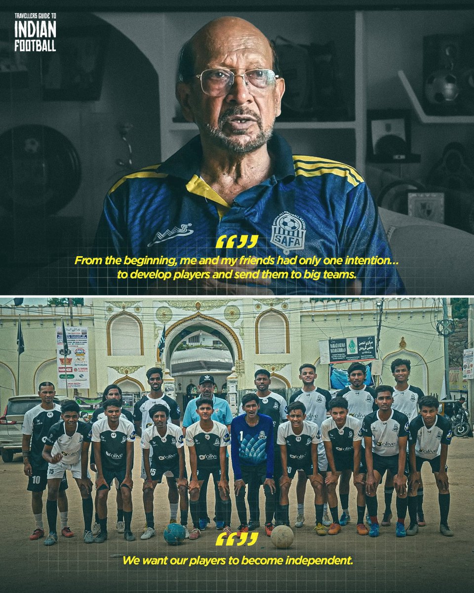 SportfolioProd's tweet photo. This is one of our favourite stories from Hyderabad ✨

Watch the Hyderabad episode of Travellers' Guide to Indian Football: https://t.co/uTN3VnJvyX https://t.co/YLI3UjCbrq
