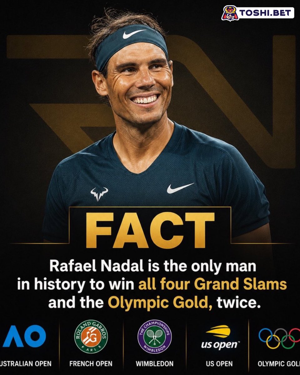 nadalprop_'s tweet photo. Most players spend their whole career trying to achieve this once.

Nadal went out there and did it twice. https://t.co/S1PlK1ya8h