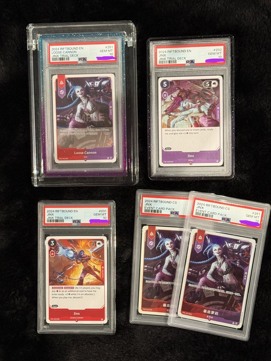 brandonjaxn's tweet photo. The Jinx Infinity Stones 
#projectk #riftbound @playriftbound https://t.co/yxiTiu4NKF