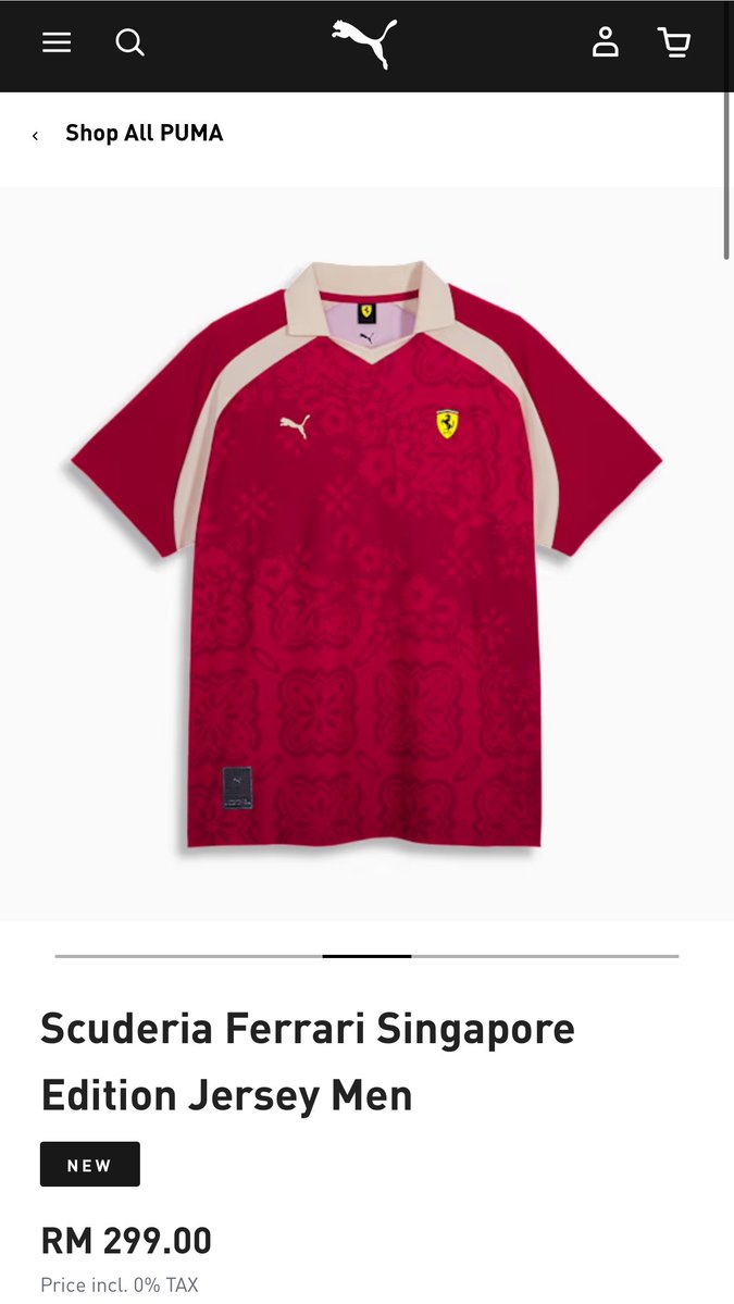 seungmoeyes's tweet photo. ferrari's singapore edition jersey looks good too https://t.co/to9SZeCe73