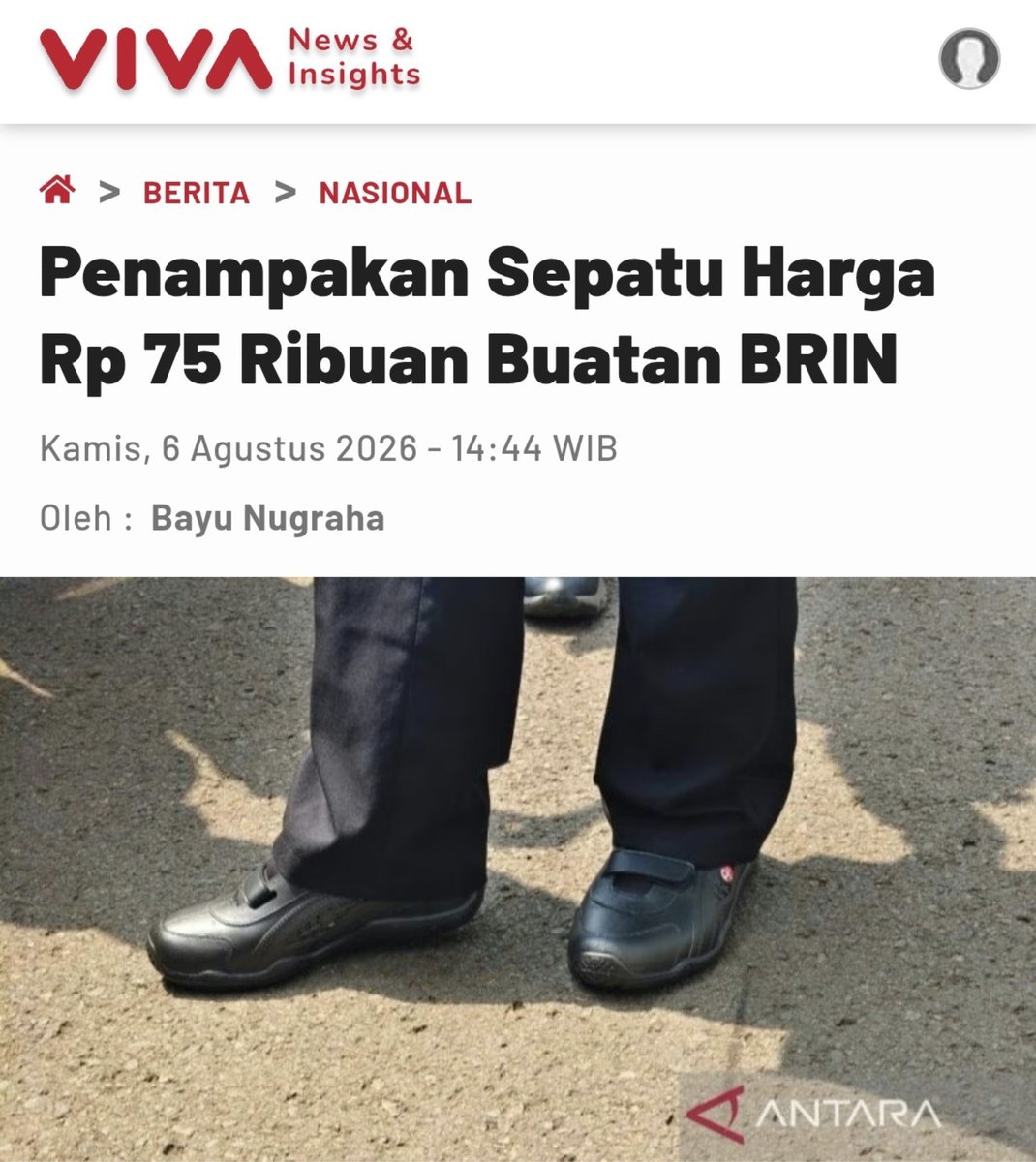 MiskinTV_'s tweet photo. Jujur, selama ini gw mengira BRIN bakal menghasilkan inovasi berupa alat2 canggih atau penemuan2 baru. Ga nyangka masih sebatas Genteng dan sepatu. 🙏

Mohon maaf jika ada yang kurang berkenan. 🙏 https://t.co/B8MFN2NRiy