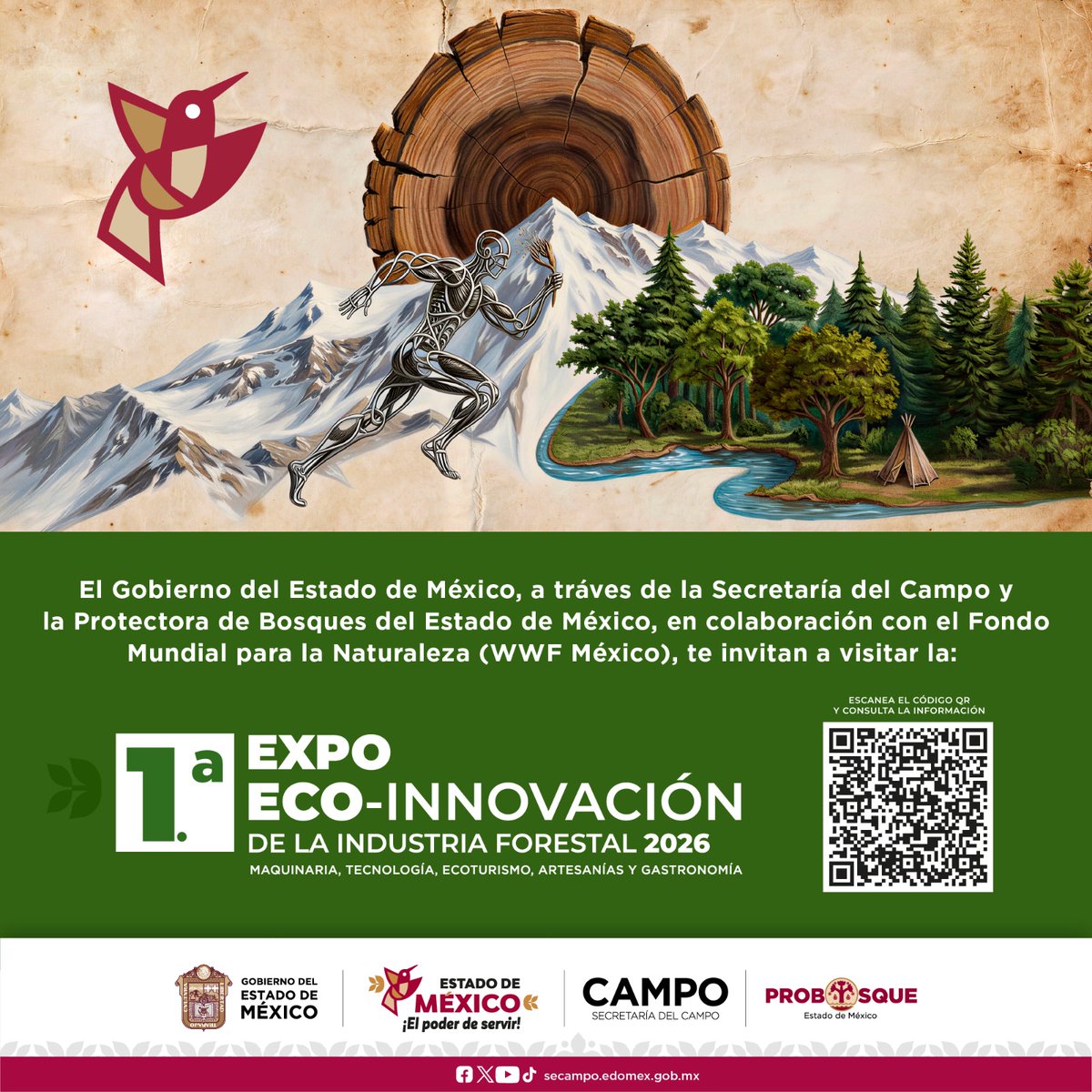 Probosque_'s tweet photo. #ExpoEcoInnovación2026 | Te invitamos a ser parte de la 1.ª Expo Eco-Innovación de la Industria Forestal 2026, donde conocerás maquinaria, tecnología, ecoturismo, artesanías, gastronomía y las oportunidades que impulsan el futuro.

Consulta el programa https://t.co/xU83WqbmtS https://t.co/wNODDy5oRq
