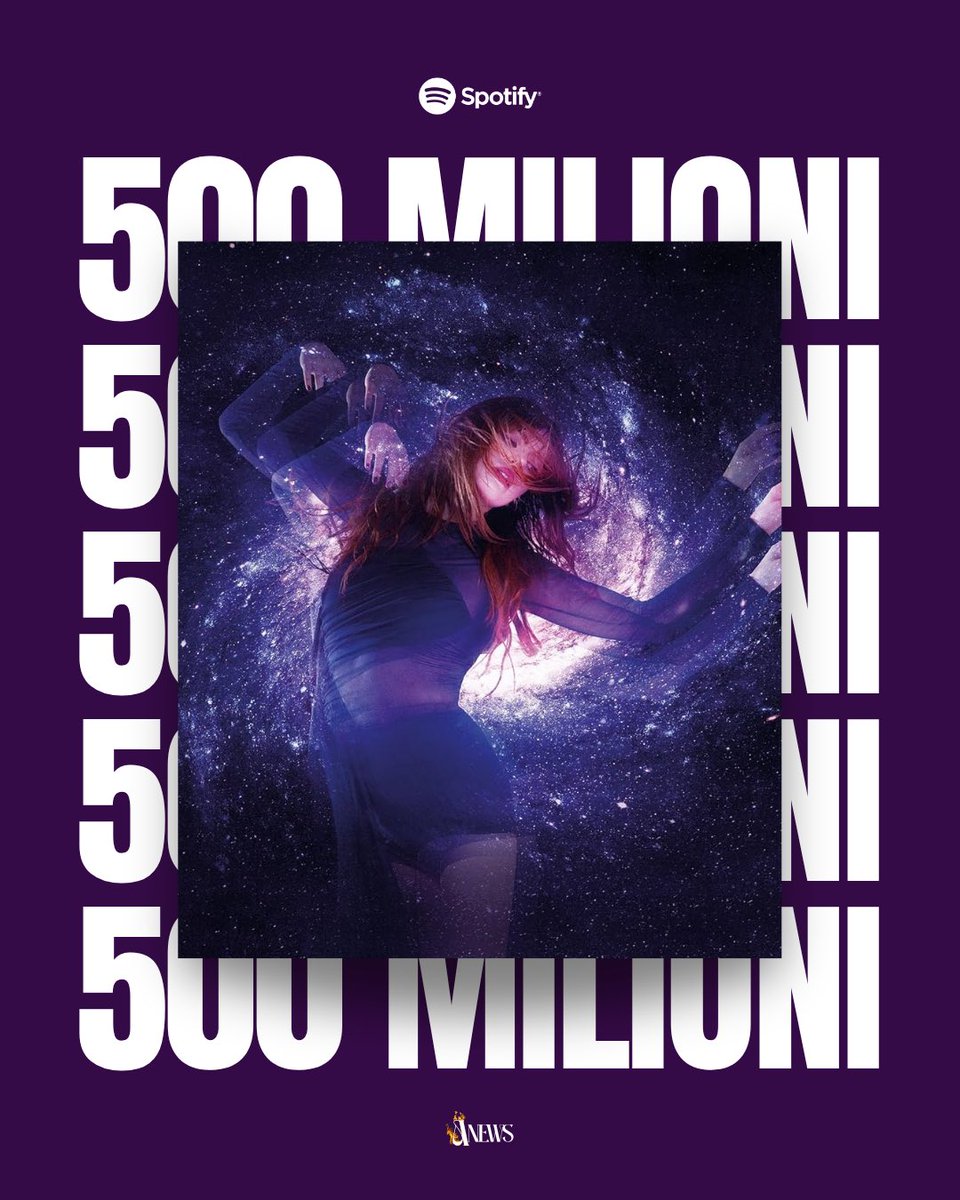 AnnalisaNews's tweet photo. ‘E POI SIAMO FINITI NEL VORTICE’ 🌪️ supera i 500 MILIONI di ascolti su Spotify: è il primo album di Annalisa a raggiungere questo traguardo

@NaliOfficial 
#Annalisa #EPoiSiamoFinitiNelVortice https://t.co/45wDZIsREO
