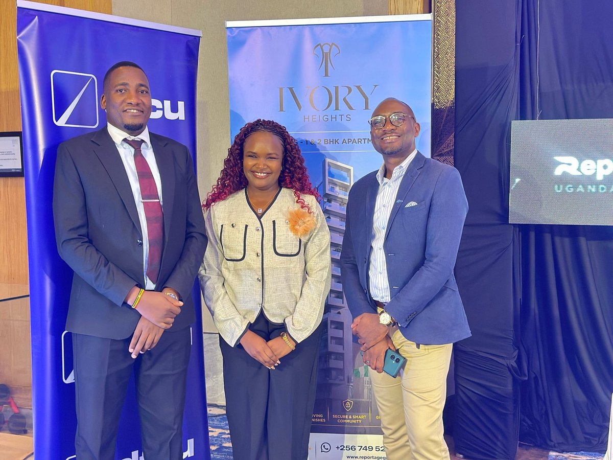 dfcugroup's tweet photo. Team dfcu representing at the launch of Ivory Heights Naguru with Reportage Uganda! 

Proud to be the banking partner, making homeownership possible through flexible home loan solutions.

#GoingFurtherTogether
 #dfcuMortgages https://t.co/phA4oPSeYy