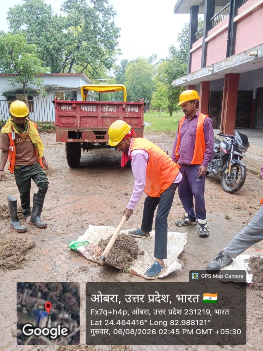 npobraa's tweet photo. संचारी रोग स्वच्छता अभियान 
@aksharmaBharat @DmSonbhadra @SBM_UP  @NagarVikas_UP @dpmson https://t.co/9BMBxxccVG