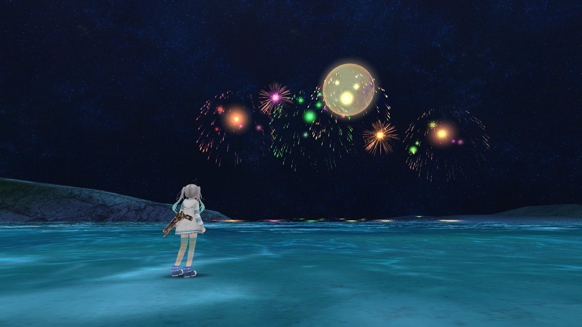 uslno's tweet photo. 花火は好きだけどちょっとだけ夏の終わりを感じて心が揺れる
 #ビモショ  #トーラム https://t.co/CFuRGzuwAj