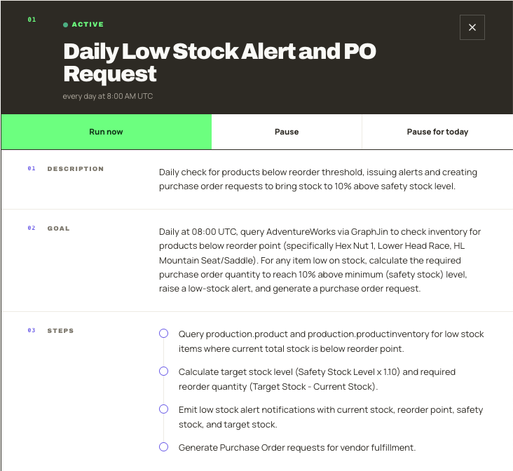 AmitDeshmukh's tweet photo. @zotspot @Eminemead Here is how you set up a low stock check workflow in OpenNeko. These screenshots walk through the full configuration. https://t.co/ejBHCVzRBl