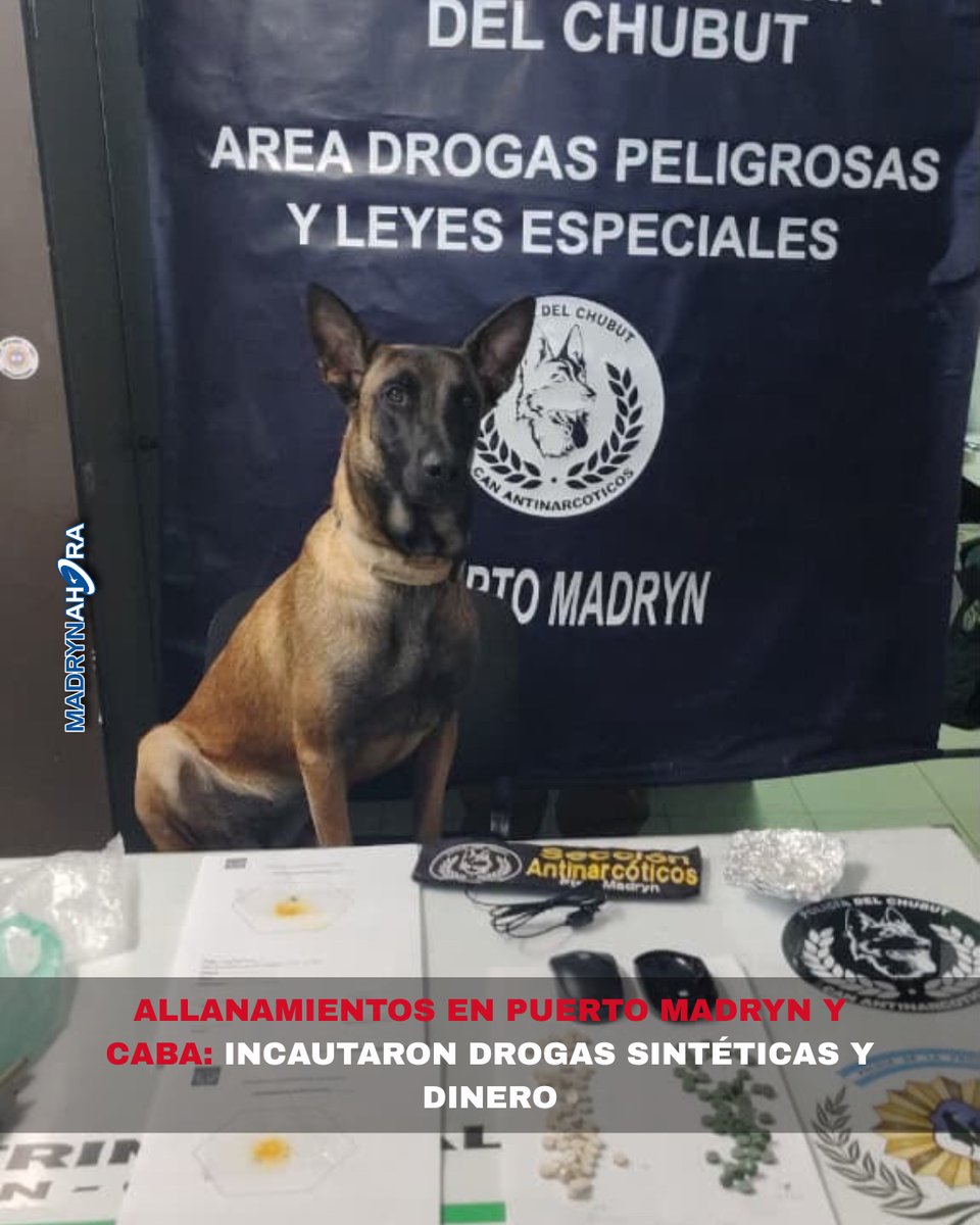 MadrynAhora's tweet photo. 🚔 Desarticularon una organización investigada por tráfico de drogas sintéticas tras allanamientos en Puerto Madryn y Buenos Aires. Luego de una investigación de cinco meses, la Policía del Chubut secuestró 255… #PuertoMadryn #Chubut #Narcotráfico #Allanamientos #MadrynAhora https://t.co/2T7uFOU8dd