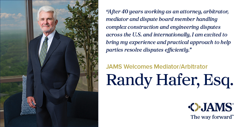 JAMSADR's tweet photo. Please join us in welcoming Randy Hafer, Esq. to our panel in Atlanta!  https://t.co/mL6Bt7wXn7 https://t.co/CcKWi1kAxO