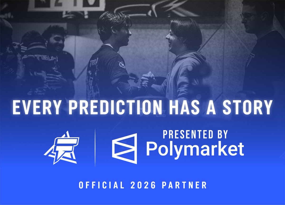 fragadelphia's tweet photo. Every prediction has a story.

Every matchup.
Every round.
Every trophy lift.

We're excited to announce @PolymarketCS2 as the presenting partner of our 2026 events!

Here's to creating remarkable stories together. https://t.co/guTuOQ5SWk