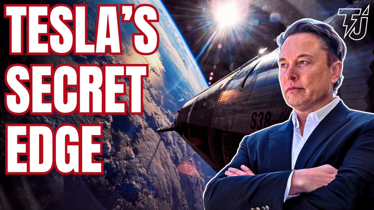 TeslaJigsaw's tweet photo. Tesla’s biggest long-term advantage might not be what most people think… It’s SpaceX. 

In this video I break down the 10 reasons SpaceX is set to dominate the planet — and why every Tesla investor should understand the connection.

Starship, Starlink, AI data centres, the future merger… it’s all linked.

(My favourite) Video below 👇