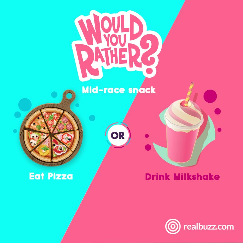 loreedanaa_'s tweet photo. Would you rather?
Mid-race snack... what's your pick?
🍕 Pizza
🥤 Milkshake
No cheating—you can only choose ONE.
#boerinanna #wouldyourather #foodfight #pizza #milkshake #pickone #interactive #xcommunity #questionoftheday #fyp https://t.co/1xvrOyMdMy
