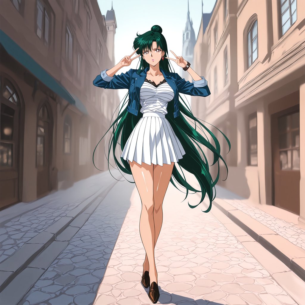 jk3treasures's tweet photo. #setsunameioh #sailormoon #冥王せつな #セーラームーン 
Savor the silence of the evening. Great job this week! I share the new illustration of Setsuna Meioh from Sailor Moon with you. Bright style, flowing hair, and playful peace signs. https://t.co/k1skRu9Be1