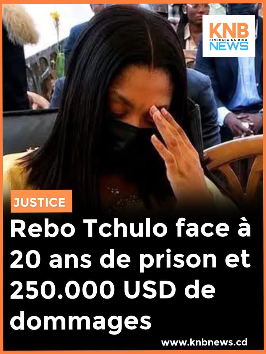 JimmyMukendi's tweet photo. Justice militaire : Rebo Tchulo face à 20 ans de prison et 250.000 USD de dommages - KNB NEWS

https://t.co/6GdhBQp0tr https://t.co/9T4vaATG0i