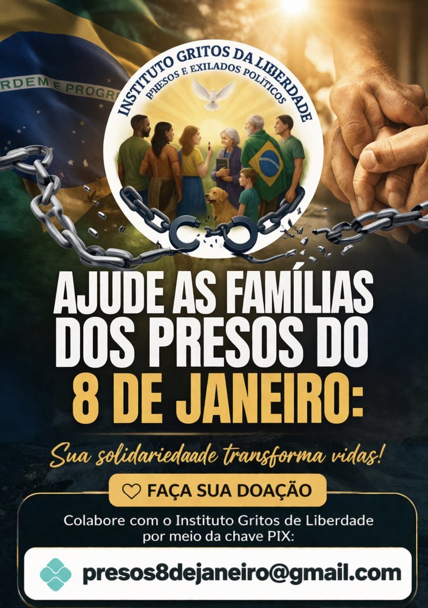 Osbastidoresbr1's tweet photo. @TanieliP Não podemos jamais esqueceremos dos presos políticos. Toda contribuição é de fundamental ajuda aos presos e seus familiares. https://t.co/NvSuST2pxv