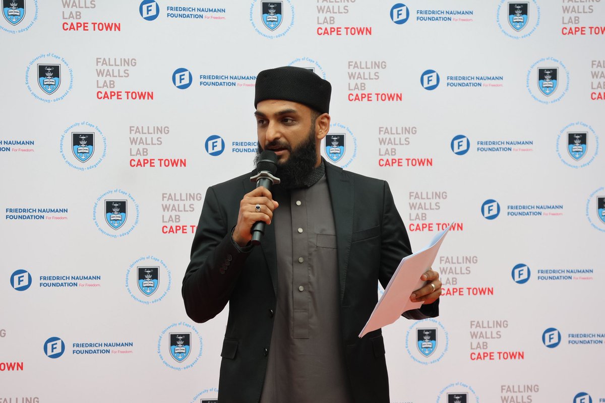HigherEduGovZA's tweet photo. Deputy Minister @YusufCassim delivered the keynote address at #FallingWallsLabSA2026, urging young innovators to challenge the barriers of poverty, unemployment, inequality and climate change through research, science and entrepreneurship.
#Innovation #HigherEducation #Research https://t.co/JC646Db5sG
