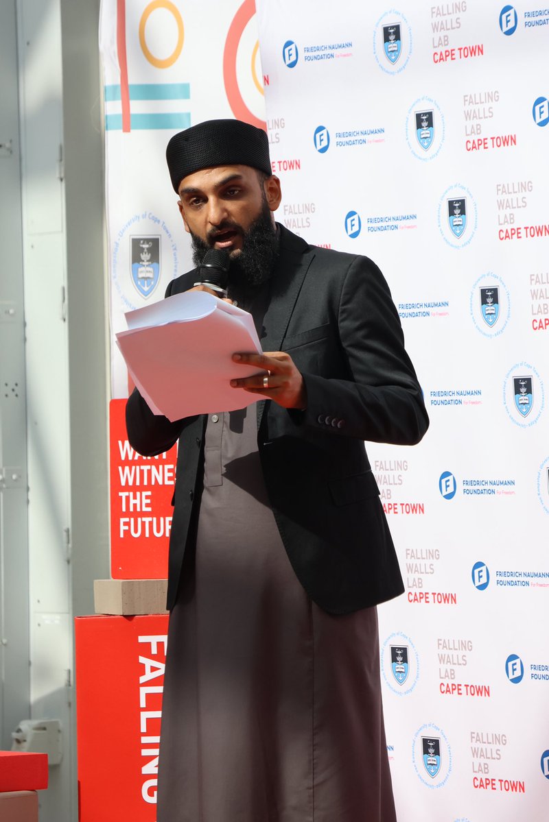 HigherEduGovZA's tweet photo. Addressing finalists and delegates at #FallingWallsLabSA2026, Deputy Minister @YusufCassim reaffirmed that South Africa’s universities are engines of innovation, entrepreneurship and inclusive economic growth.
#HigherEducation #Research #Entrepreneurship #Innovation #DHET https://t.co/N9FYPsZJNk