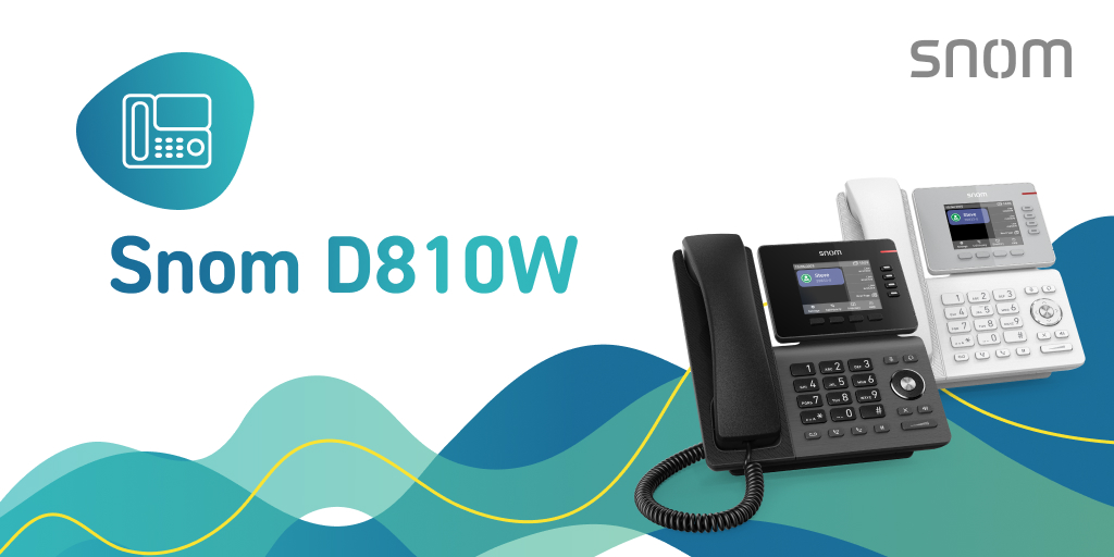 snom's tweet photo. The Snom D810W is a compact entry-level IP desk phone from the Snom D8xx series, offering integrated Wi-Fi for teams that want a cost-effective yet future-proof desk phone.
👉 Discover the Snom D810W: https://t.co/uB6cRMhawR
#Snom #D810W #DeskPhone #VoIP #UnifiedCommunications https://t.co/R1o3zDUgWr