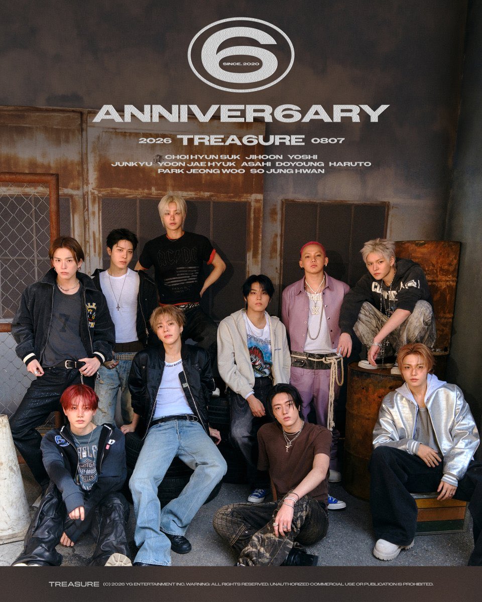 7rrriiaa's tweet photo. TREASURE HAPPY 6TH ANNIVER6ARY！！！！！！！ https://t.co/F4BPK4WP1g
