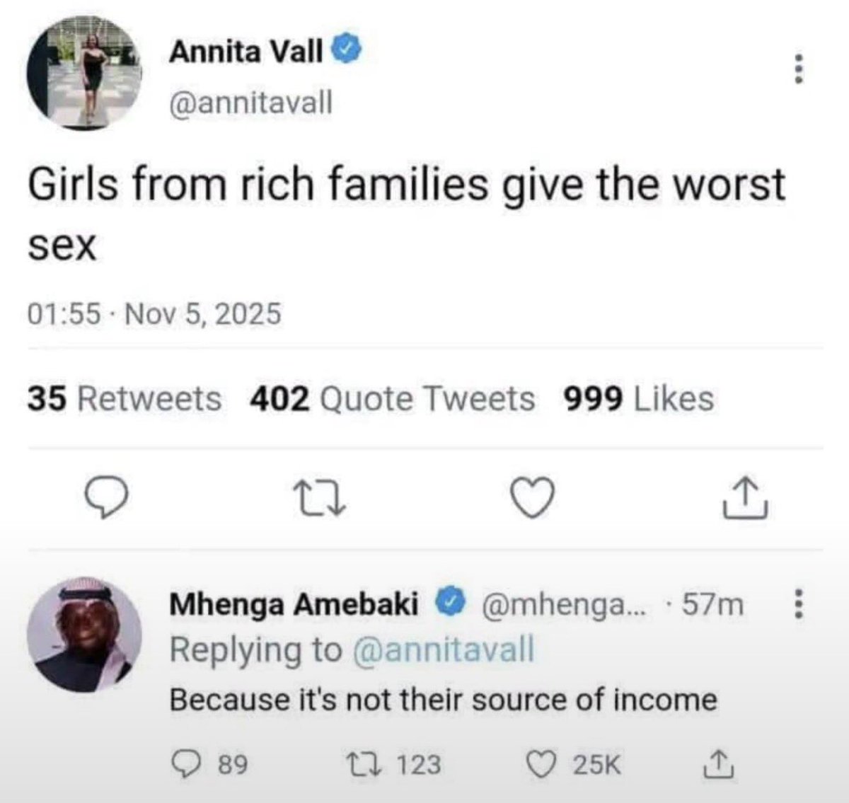 QweciKrane's tweet photo. Bro didn’t even let her breathe 💀 https://t.co/OhHURtP613