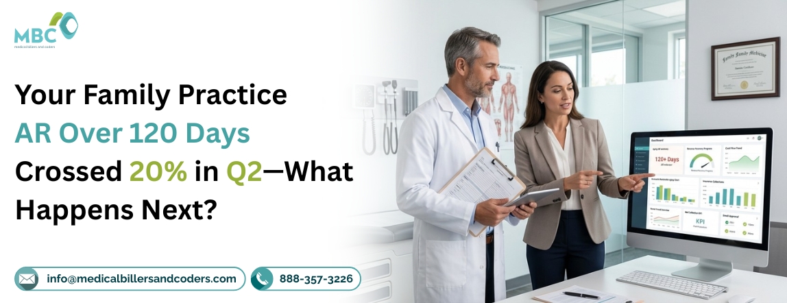 mbc_services's tweet photo. Has Your #FamilyPracticeAR Over 120 Days Crossed 20%?
When aging AR exceeds 20%, it's more than a collection issue—it could be impacting your practice's cash flow and long-term revenue.
Read more: https://t.co/I3sIfkySTG
#FamilyPractice #MedicalBilling #ARRecovery #RCMServices https://t.co/RvfeLfGLfd