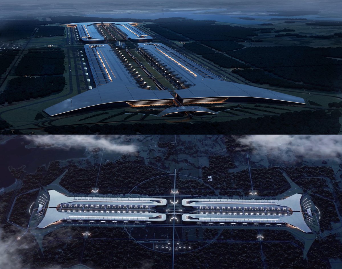SawyerMerritt's tweet photo. Terafab Texas definitely has the most sci-fi/futuristic factory design ever. Looks so cool. https://t.co/V9Te3ckHuQ