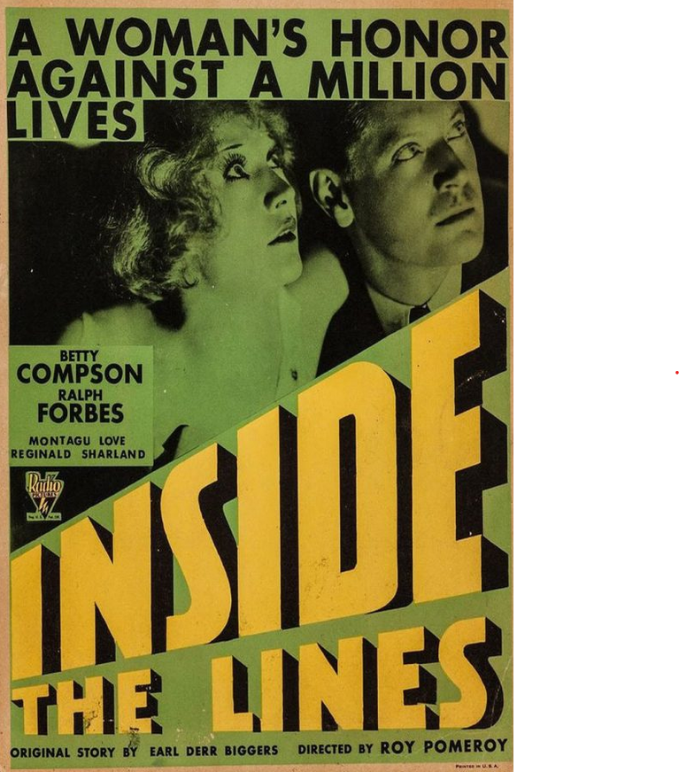 WAGongaware's tweet photo. #Bales2026FilmChallenge
Day 7: espionage
"Inside The Lines" (1930)
Betty Compson is dispatched to Gibraltar to prevent German spies from stealing Allied war plans during WWI. Yes, she plays her violin. #PreCode https://t.co/xRZzn23ZDx