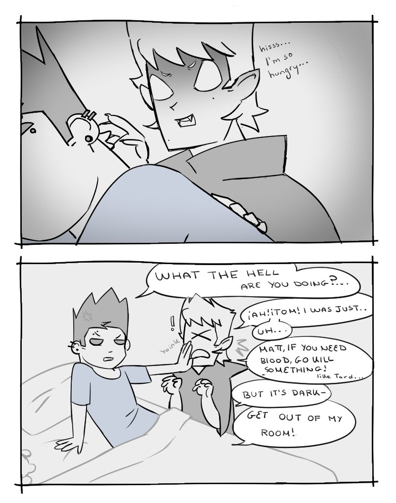 Martiitale's tweet photo. Matt needs blood #eddsworld #eddmatt (1/8) https://t.co/vSm7nVsTrp