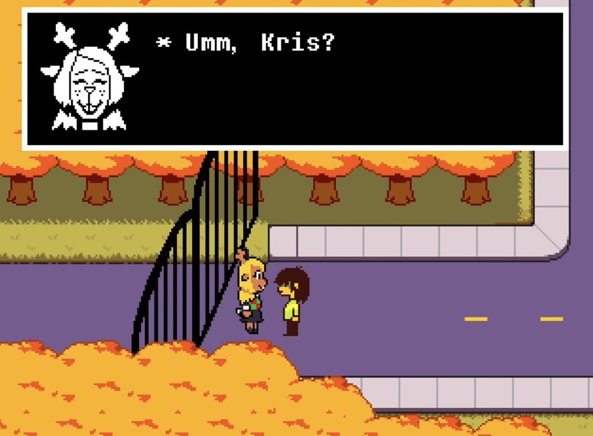 Local_Freak2026's tweet photo. @iihannahi Even here for example, Kris can't respond to Noelle since we don't get an option, even at most with the "berdly??" Dialogue, kris is just repeating the choice WE'VE already made, not making their own choice https://t.co/iT6RD5zLi1