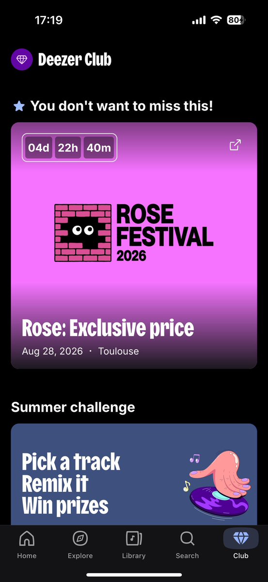 MaelAdams's tweet photo. @crlcl6 achète pas sur twitter et sinon va sur deezer si t’as un compte, t’as des places à 140€ mdrrr grâce au Deezer club https://t.co/HlnKqq4Pvp
