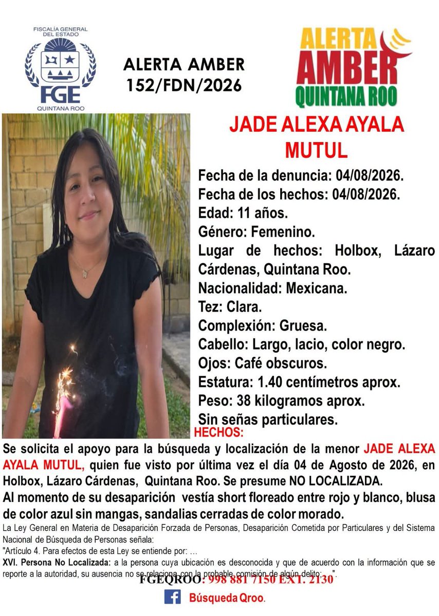 Maria_MndezT's tweet photo. @Claudiashein por favor ayudemos a buscarla. desapareció antier en una isla y no es posible que no se le busque. 
 es en la Isla de Holbox !! urge! https://t.co/aC1wWkDlKs