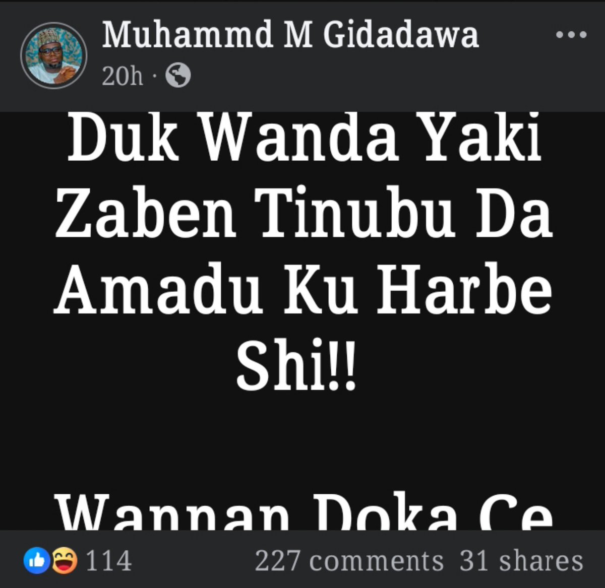 MalAminuBello's tweet photo. @OfficialDSSNG 
@PoliceNG 
@hrw 
@amnesty 
@nassnigeria 
@ncds
REF: Shot at any individual who has a different opinion on Election Day.

Shot anyone in contrast to voting for both the APC Mr President, Bola Tinubu and the Sokoto State Governor, Ahmed Aliyu. https://t.co/JIjZiWfzgq